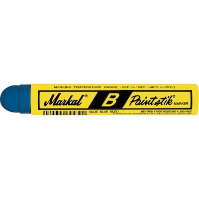 Markal Painstik Multi-Surface Paint Marker, Blue, 12/Box (434-80225)
