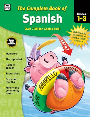 Thinking Kids The Complete Book of Spanish Grades 13 Workbook (704929)