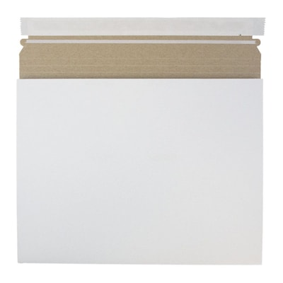 JAM Paper® Expandable Photo Mailer Envelopes with Self-Adhesive Closure, 12.5 x 9.5 x 1, White, 6 Ri