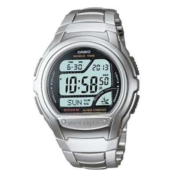 Casio® Multi-Band Atomic Timekeeping Digital Sports Watch; Silver  (WV58DA-1AV) | Quill.com