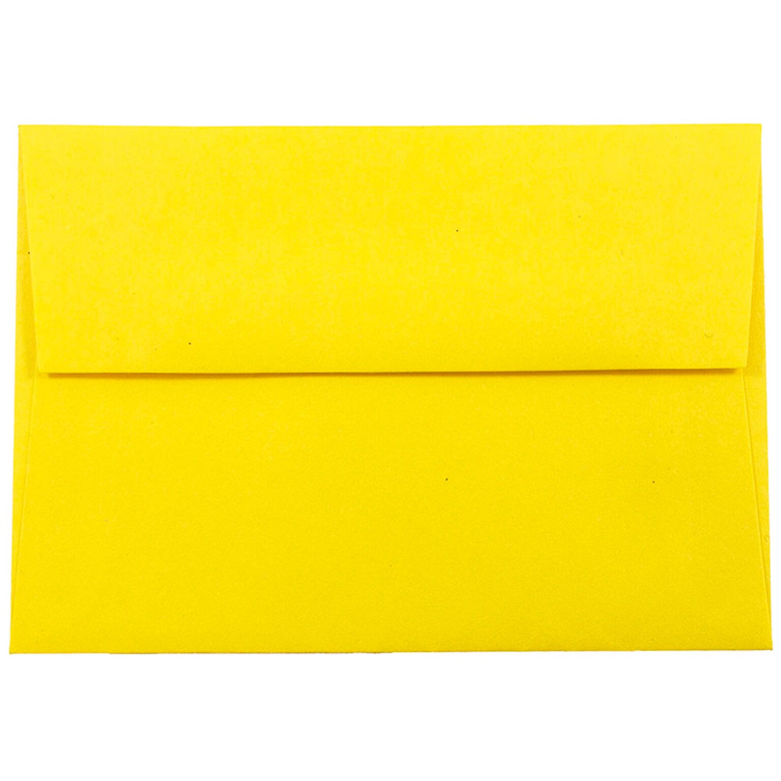 JAM Paper® 4Bar A1 Colored Invitation Envelopes, 3.625 x 5.125, Yellow Recycled, 50/Pack (15801I)