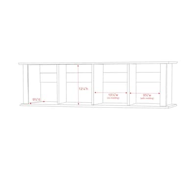 Prepac™ Wall Mounted Desk Hutch, 48 x 11.5, White (WHD-1348)