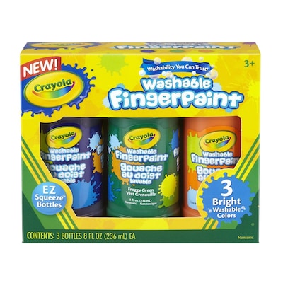 Photo 1 of Crayola® Washable Bright Finger-paints, Secondary Colors, 8 oz.