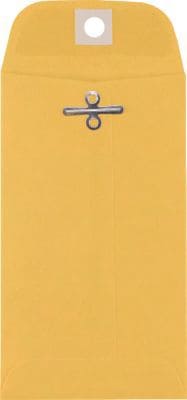 LUX Clasp #5 1/2 Coin Envelope, 3 1/8 x 5 1/2, Golden Kraft, 50/Pack (WS-5480-50)