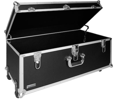 Vaultz® Locking Extra-Large Storage Chest with Wheels, Black (VZ00355) |  Quill.com