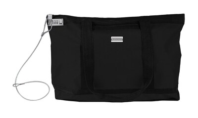 Vaultz® Locking Zipper Tote Bag, Black (VZ00678)