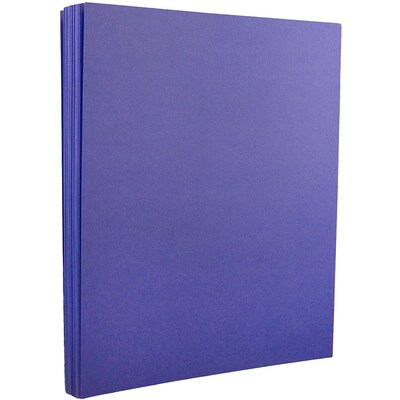 JAM Paper 8.5" x 11" Color Copy Paper, 24 lbs., Violet Purple Recycled, 500 Sheets/Ream (102129B)