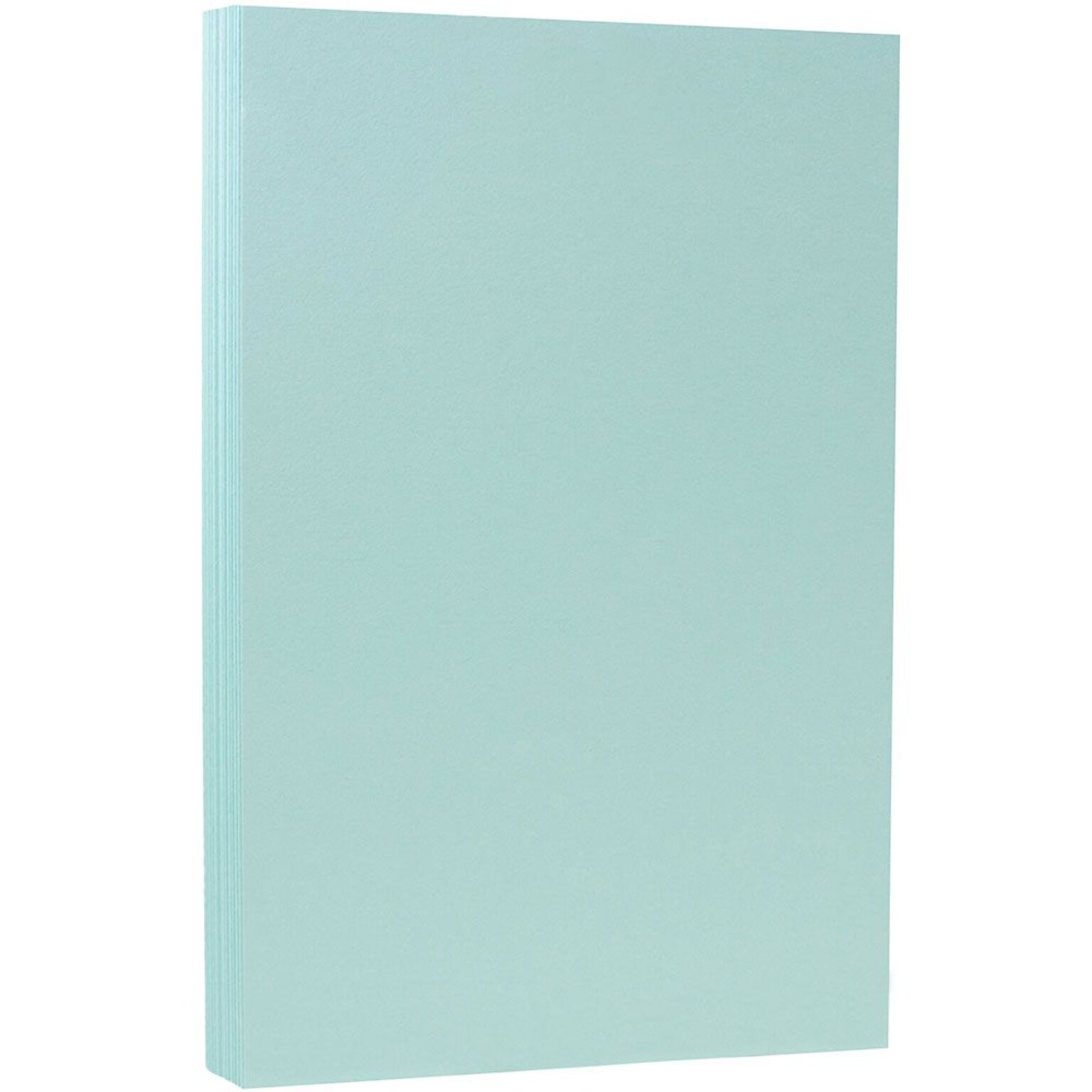 JAM Paper Matte 8.5 x 14 Color Copy Paper, 32 lbs. Aqua Blue, 50 Sheets/Pack (16729307)