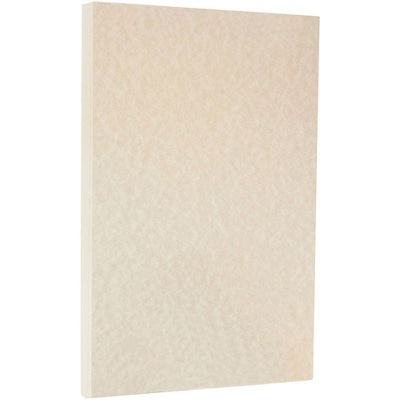 JAM Paper Parchment 65 lb. Cardstock Paper, 8.5" x 14", Brown, 50 Sheets/Pack (17128861)