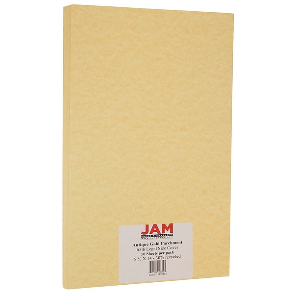 Jam Paper Ivory Cardstock 65 Lb. Cardstock Paper 8.5 X 14