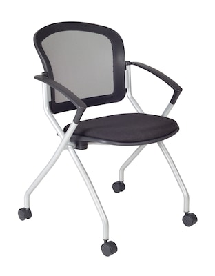Regency Cadence Fabric Nesting Chair, Black (2309BK)