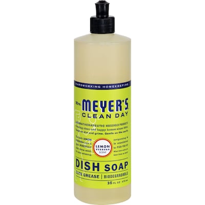 Mrs. Meyers Liquid Dish Soap, Lemon Verbena, 16 oz