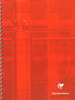 Clairefontaine Subject Notebooks, 6.75" x 8.625", Quad, 75 Sheets, Orange, 2/Pack (26703-PK2)