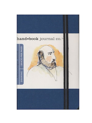 Global Art Hand Book Journal Co. Travelogue 3.5 x 5.5 Hard Bound Drawing Sketch Book, 128 Sheets/B