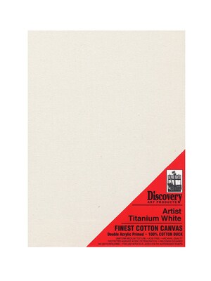Discovery Finest Stretched Cotton Canvas White 11 In. X 14 In. Each [Pack Of 4] (4PK-TX161114)