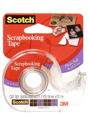 3M Scrapbooking Tape 3/4 In. X 400 In. Roll [Pack Of 4] (4PK-001) |  Quill.com