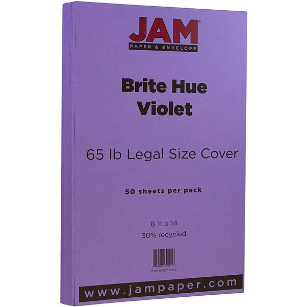 Jam Paper Matte Legal Cardstock, 8.5 x 14, 80lb Dark Gray, 50 Sheets/Pack, Grey