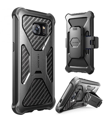 i-Blason Prime Series Kickstand Case with Belt Clip Holster for Samsung  Galaxy S7 Edge - Black | Quill.com