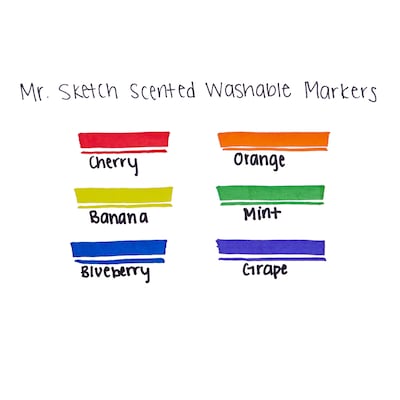  Mr. Sketch Scented Washable Markers, Chisel Tip, Assorted  Colours, 36 Count & Washable Markers, Scented, Chisel, Assorted, 14 Pack :  Office Products