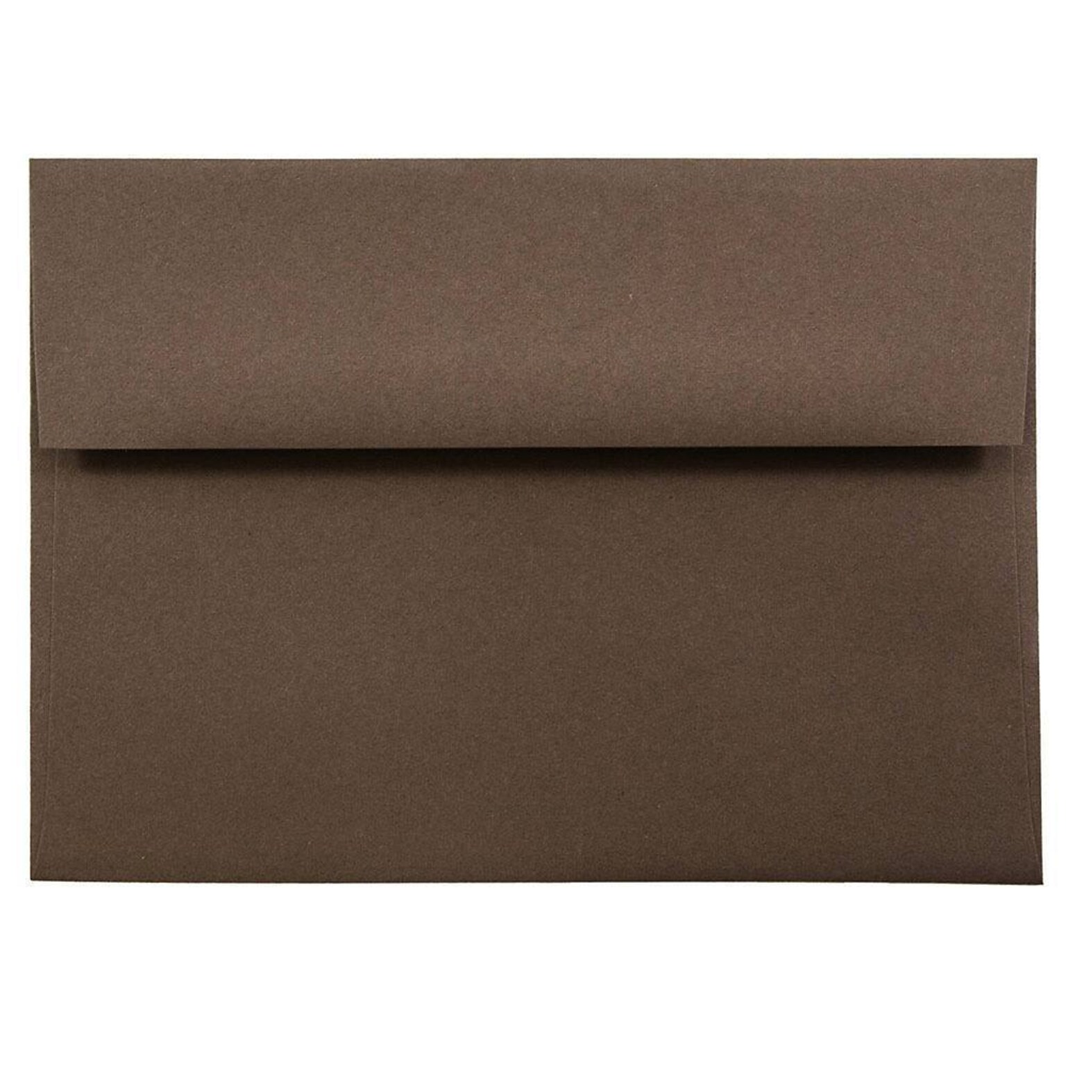 JAM Paper A7 Invitation Envelopes, 5.25 x 7.25, Chocolate Brown Recycled, 25/Pack (233711)