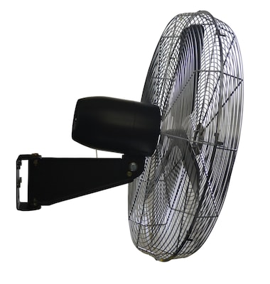 TPI Commercial 24 Wall Mount Fan, 3-Speed, Gray/Silver (CACU24W)