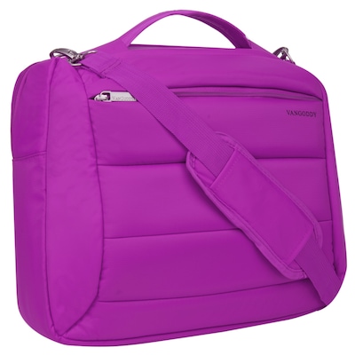 Vangoddy Bonni 2 in 1, 15.6 Laptop Protector Shoulder Bag Backpack (Purple)