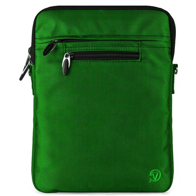 Vangoddy Hydei 10" Protector Case with Shoulder Strap (Black/Green)