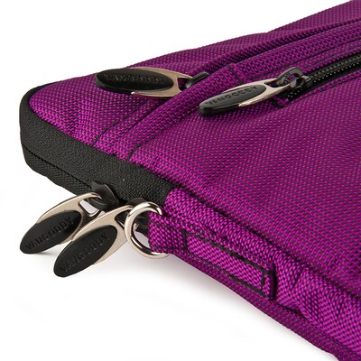 Vangoddy Hydei 10" Protector Case with Shoulder Strap (White/Purple)