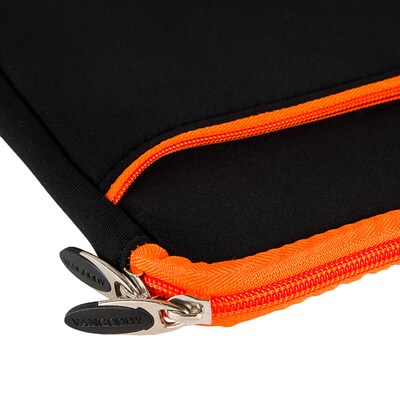 Vangoddy 10" Neoprene Sleeve Cover Protector (Black/Orange Trim)