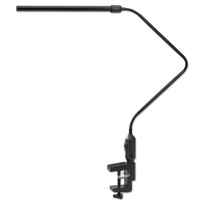 Universal® LED Desk Lamp With Interchangeable Base Or Clamp, 5 1/8 x 21 3/4 x 21 3/4, Black (ALE
