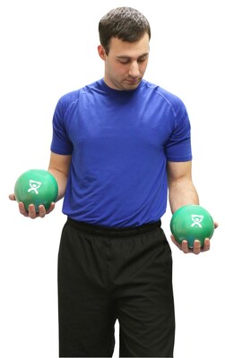 CanDo® WaTE™ Ball; Hand-Held Size, Green, 5 Diameter, 4.4 lb