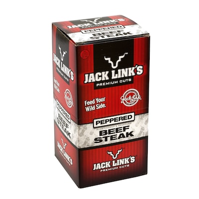 Jack Link’s Premium Cuts Peppered Beef Steak, 1 oz., 12/Box (278-00008)