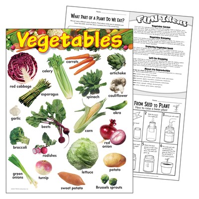Trend® Learning Charts, Vegetables