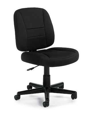 Offices To Go Armless Air Mesh Task Chair, Black (OTG11343B)