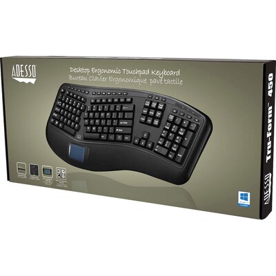 Adesso Tru-Form Wired Keyboard, Black (AKB-450UB)