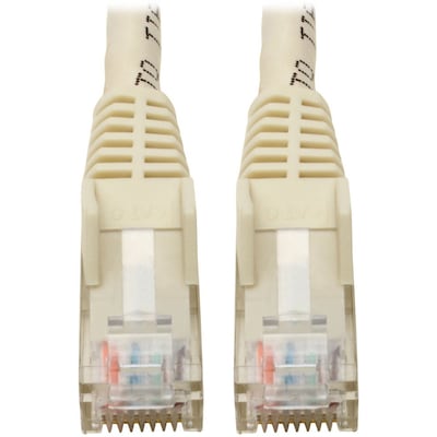 Tripp Lite Cat6 GbE Gigabit Ethernet Snagless Molded Patch Cable UTP White RJ45 M/M 6in 6 (N201-06N