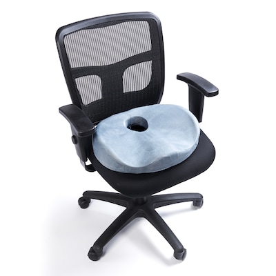 Black Mountain Products Memory Foam Lumbar Seat Cushion, Gray
