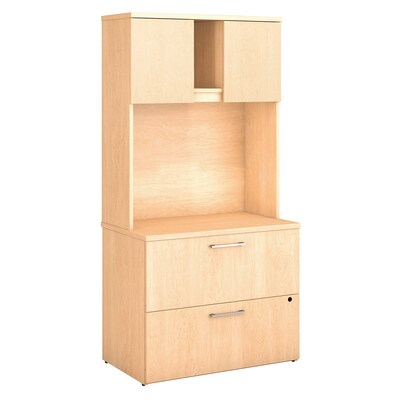 Bush Business Furniture Emerge Lateral File Cabinet With Hutch