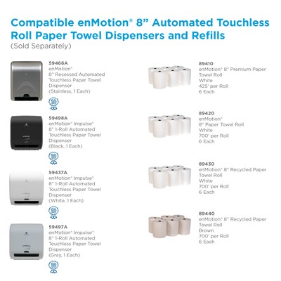 enmotion Hardwound Towel Paper Towel Dispenser, White (59437A)