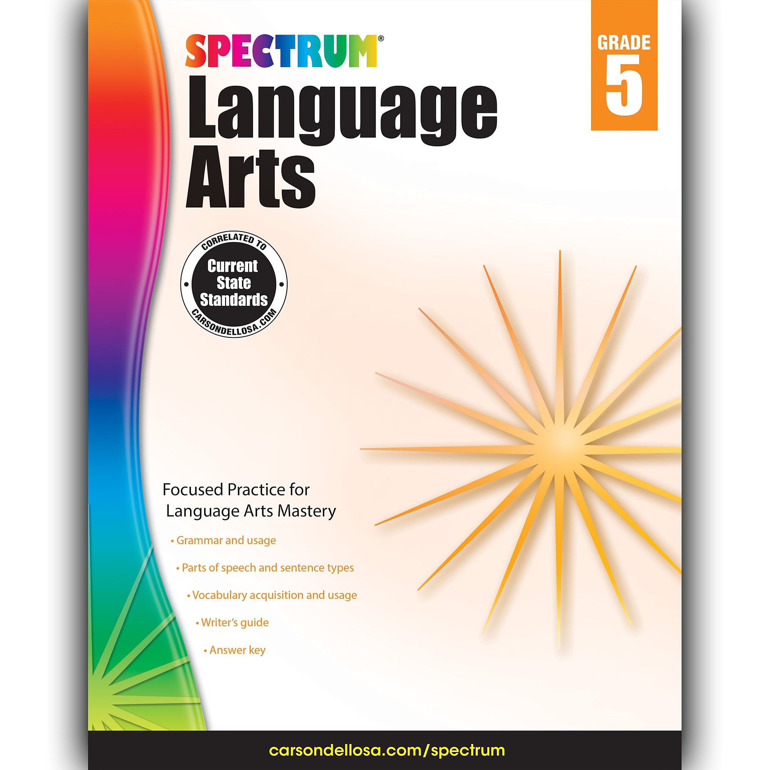Carson Dellosa® Language Arts Grade 5 Workbook, Language Arts