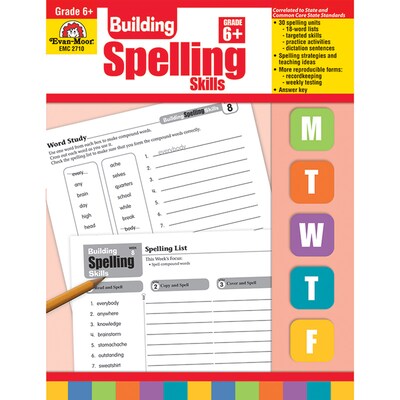 Evan-Moor® Building Spelling Skills, Grade 6