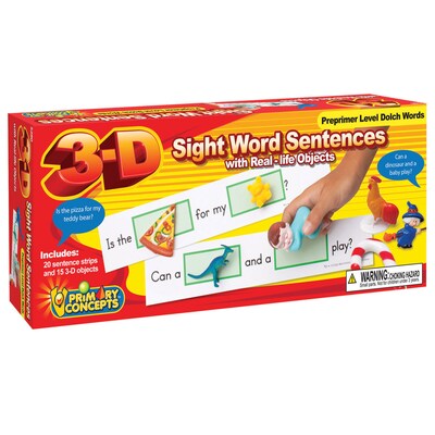 Primary Concepts 3-D Sight Word Sentences: Preprimer (5280)