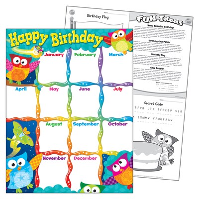 Happy Birthday (Owl-Stars!™) Learning Chart