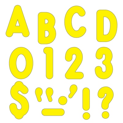 Trend 7 Ready Letters, Yellow