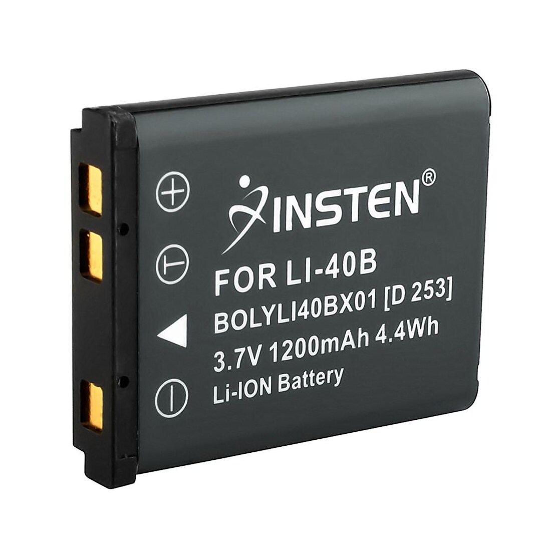 Insten® 215594 3.7 VDC 1200mAh Rechargeable Li-ion Battery For Olympus  Li-40B/Li-42B/EN-EL10; Black | Quill.com