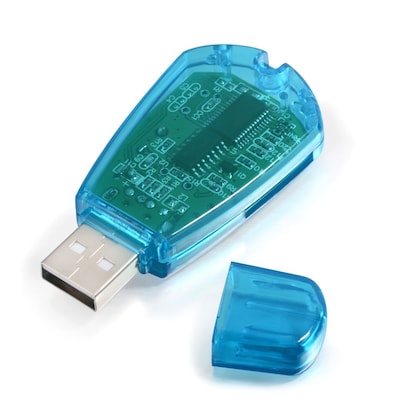 Insten Blue USB Adaptor SIM Card Reader | Quill.com