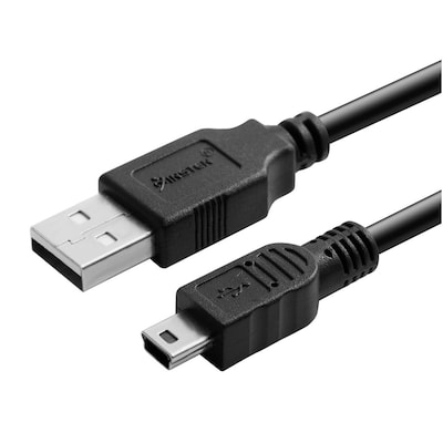 Insten 10' USB 2.0 A to Mini B 5pin Male Data Sync Charger Cable for GPS  Camera MP3 MP4 Speaker PS3 | Quill.com