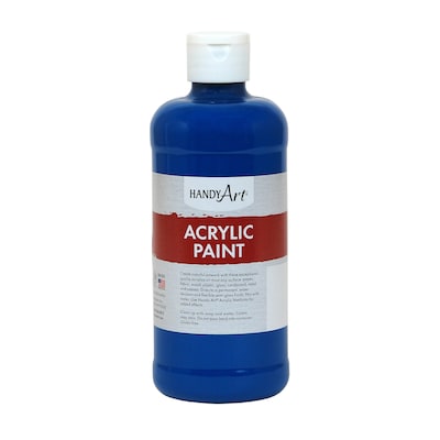 Handy Art® Student Acrylic Paint, Ultra Blue, Certified AP Non-Toxic & Gluten-Free, 16oz (RCP101065)