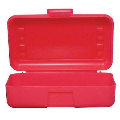 Romanoff Products Pencil Box, Red, 12 per Bundle (ROM60202)