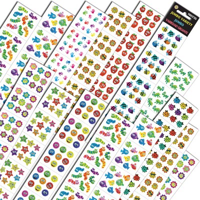 Sandy Lion Jumbo Variety Assortment Stickers, 980 ct. (SLSTEPJVQ) |  Quill.com